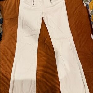 Miss Me Women's White Flare Jeans
